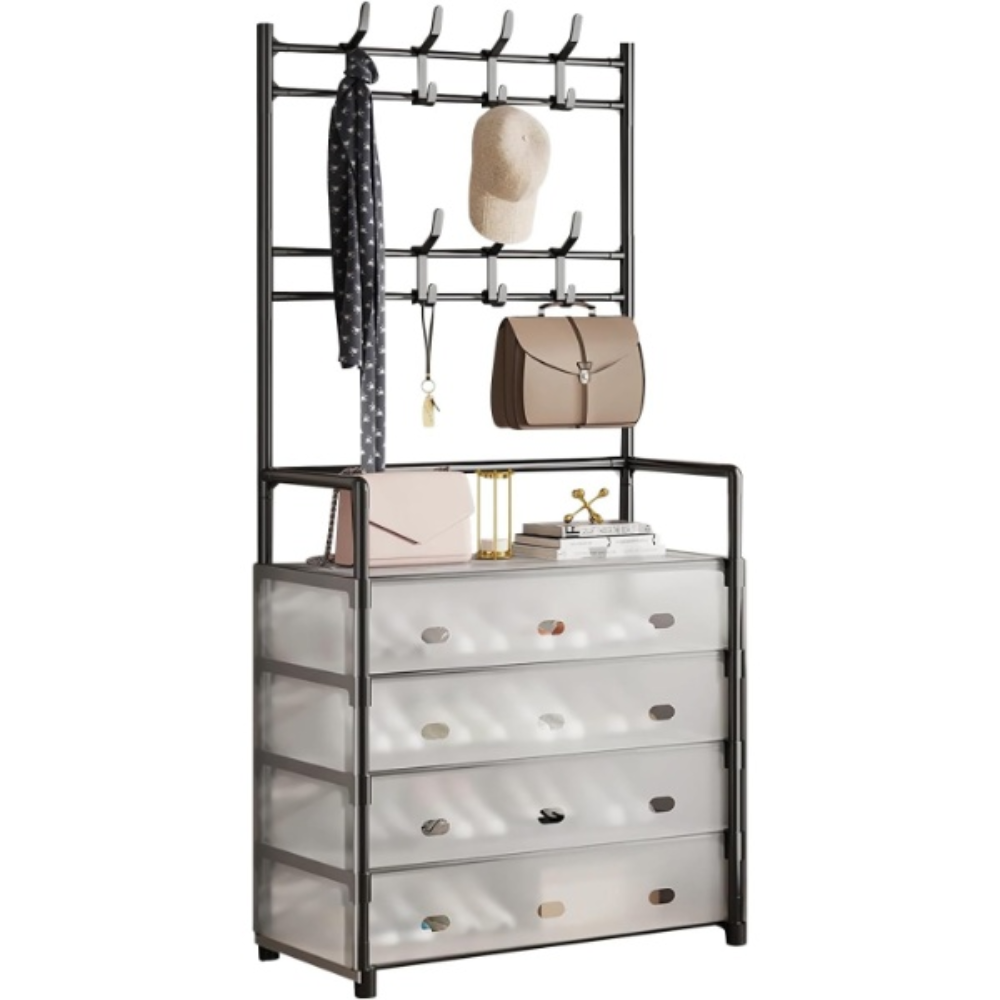 Perchero Organizador Multifuncional Con Cajones